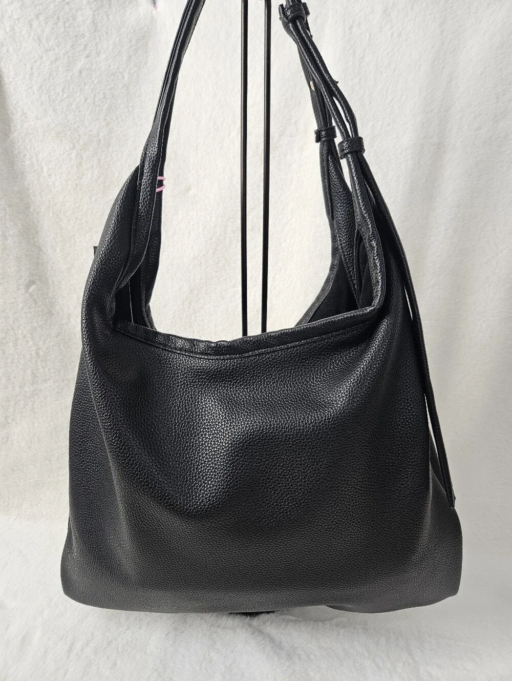 NWT Like Dreams Black Hobo Tote Bag - Picture 4 of 7